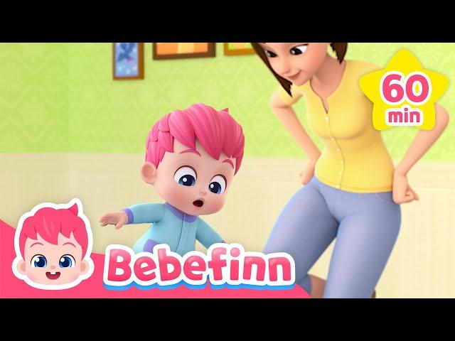 Walking Walking Hop Hop | Learn with Bebefinn | Boo Boo He's Got Hurt | Nursery Rhymes & Kids Songs