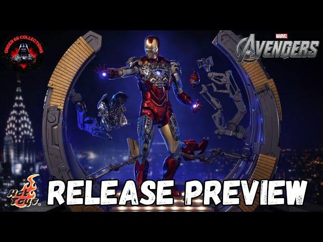 Hot Toys Iron Man Mark VI Suit-Up Gantry The Avengers Release Preview - Order 66 Collections