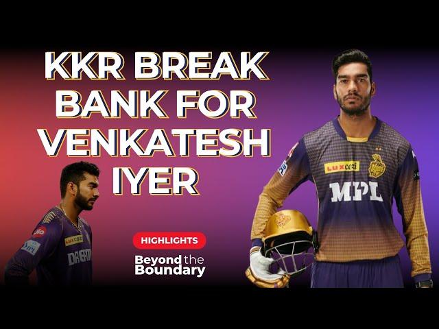 IPL mega auction: KKR spend Rs 23.75 crore to buy back Venkatesh Iyer