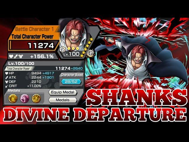 SHANKS DIVINE DEPARTURE GAMEPLAY | ONE PIECE BOUNTY RUSH | OPBR