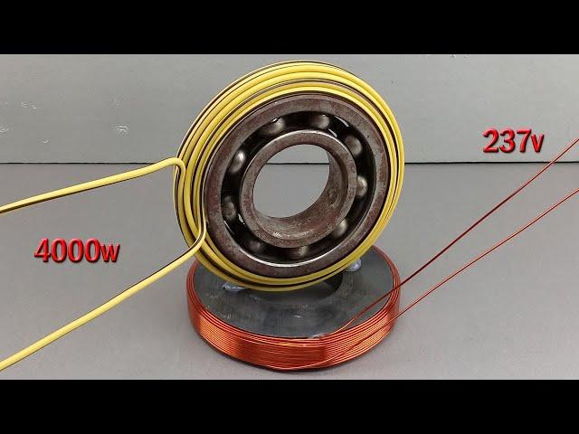 I Turn Magnetic Gear into 237V 4000W Generator Use Copper Gear