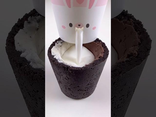 오레오에 우유를 부어먹는 방법 Oreo Milk Cup Cookie