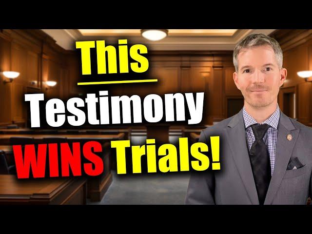 How to testify in Court. 3-step process to Testify to WIN in Trial.