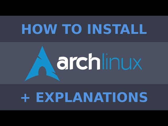 How to install Arch Linux (in less than 30 minutes)