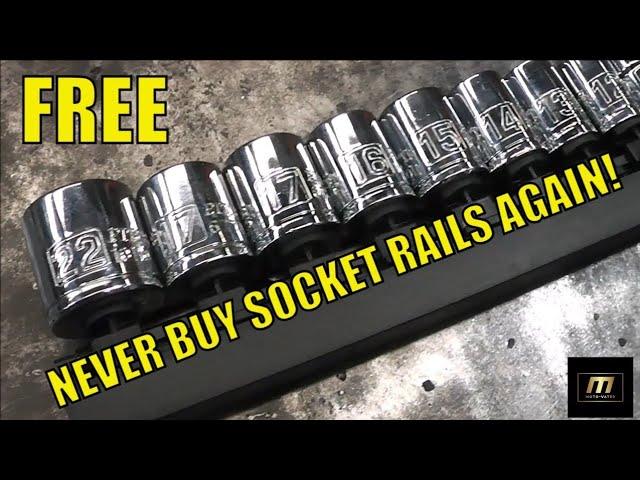 Harbor Freight Tools Socket Rail Mod Hack How to FREE Socket Rail