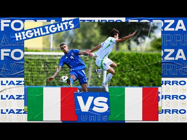 Highlights: Italia-Italia Under 20 3-1 | Test amichevole | EURO 2024