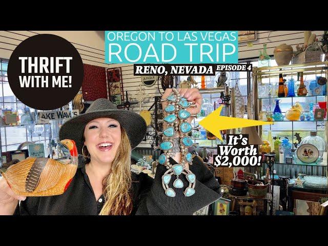 MY BEST ROAD TRIP THRIFT FINDS! Reno, Nevada | I Found A Whole Shelf Full Of Them! | Thrift With Me!