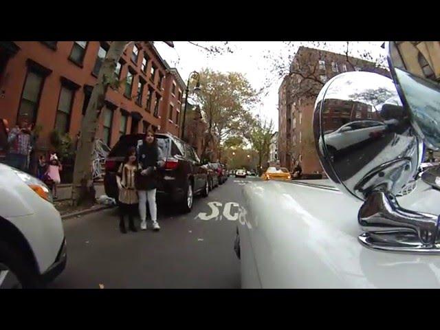 (Short Clip) Ecto-1 "Ghostbusters" in New York City - Halloween 2015