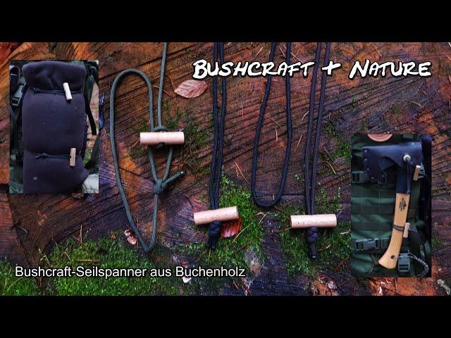 Bushcraft Seilspanner aus Buchenholz I Bushcraft rope tensioner made of beech wood