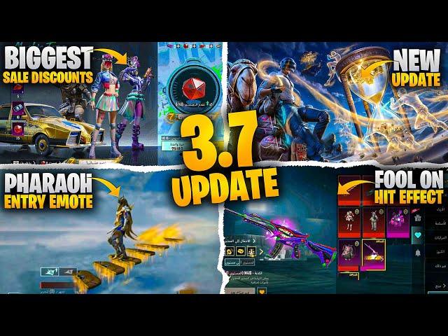 PUBG Mobile 3.7 Update is Here | Mythic Forge Best Discount Offer | Fool Hit Effect