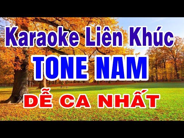 Karaoke Liên Khúc Rumba Tone Nam - Dễ Ca Nhất 2025