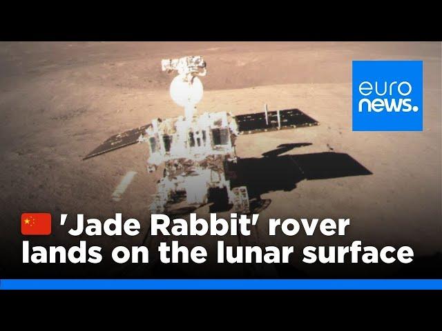 China moon landing video: 'Jade Rabbit' rover soft-lands on lunar surface | euronews 