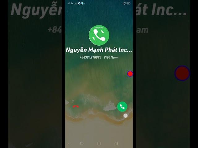 Nguyễn Mạnh Phát Incoming Call Screen (Beta) three Number 3 Fake call