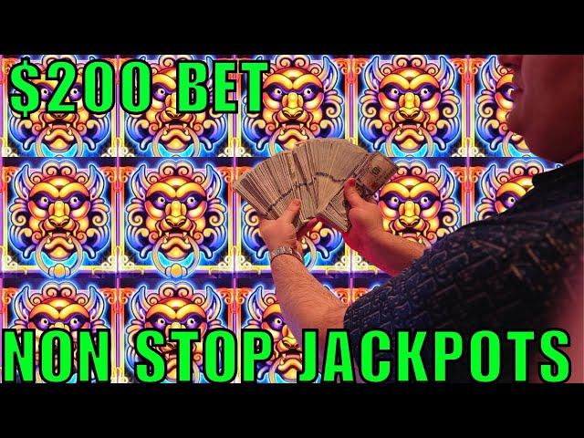 Winning NON STOP JACKPOTS On High Limit Lock It Link Slot Machine