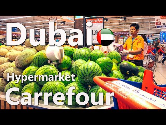 Food Prices in Dubai Hypermarket Carrefour Full Review 4K 