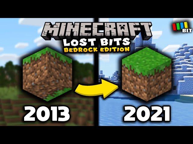 Minecraft Bedrock/Pocket Edition LOST BITS | Removed & Unused Content [TetraBitGaming]