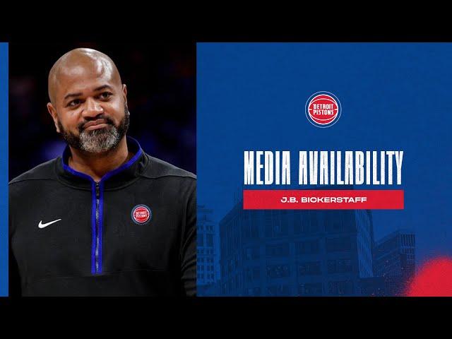 J.B. Bickerstaff Media Availability | Pistons TV