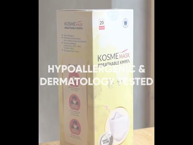 KOSME MASK BREATHABLE KM95 Masker Anti Maskne - Hypoallergenic & Dermatology Tested