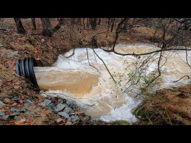 Installing a large culvert pipe