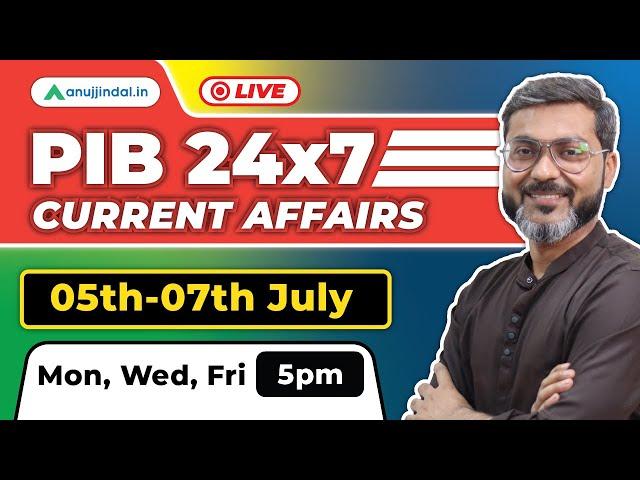 RBI Grade B Preparation | PIB 247 Anuj Jindal | Current Affairs RBI Exam 2024| RBI General Awareness