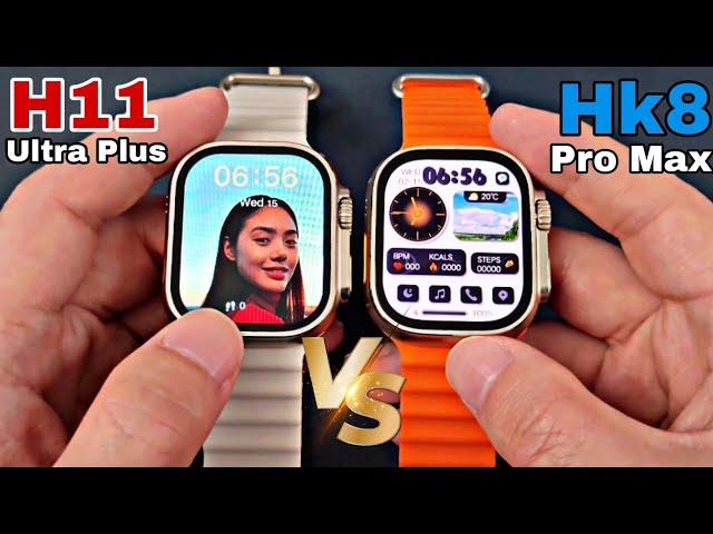 H11 Ultra Plus vs HK8 Pro Max Smartwatch - Igual Ultra Apple.