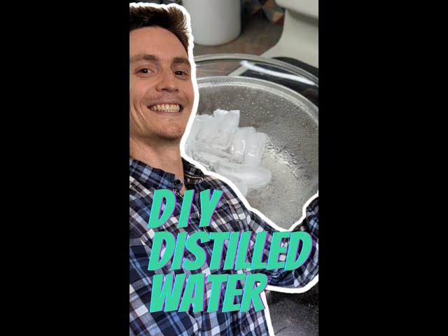 DIY HOW TO Make Distilled Water at Home (Cheap, Quick & Easy) #shorts