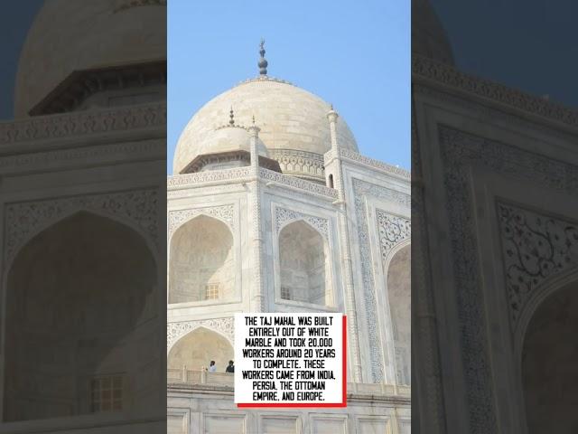 How was the Taj Mahal built? #shorts #tajmahal