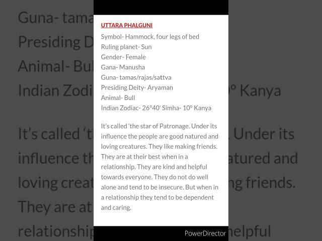 UTTARA PHALGUNI Nakshatra's Character Traits