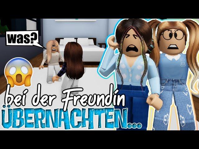 ich ÜBERNACHTE  bei meiner FREUNDIN ‍️ in BROOKHAVEN  Roblox Roleplay Story RP DEUTSCH