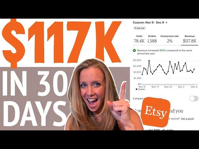 How to make $117,000 on Etsy in just 30 days!