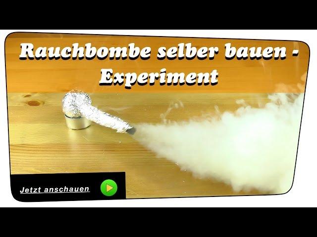 Einfachste RAUCHBOMBE selber bauen (extrem starke Rauchentwicklung) - Experiment | Anleitung