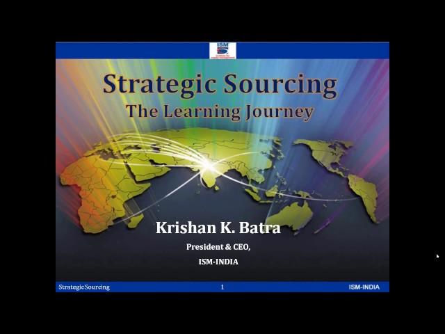 Webinar on Strategic Sourcing