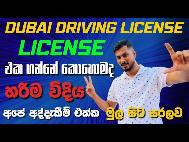 Dubai Driving License Story | ලන්කාවේ අපිට තියෙන වාසී | UAE Driving License Sinhala | Sri Lankan
