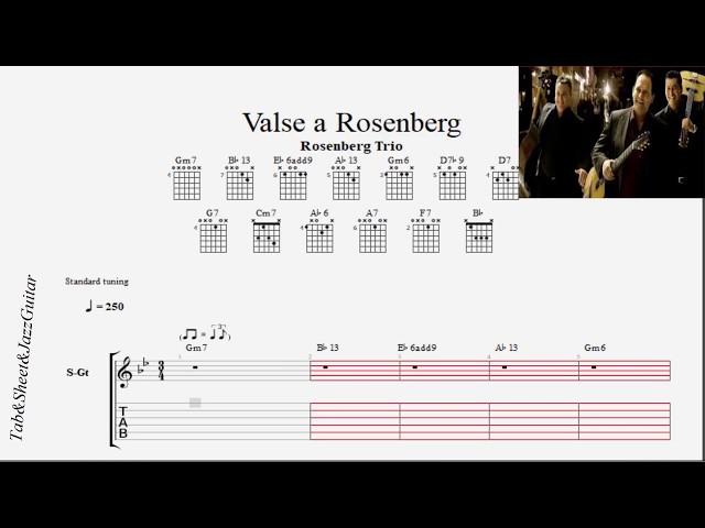 Valse a Rosenberg Rosenberg Trio Tab Sheet JazzGuitar