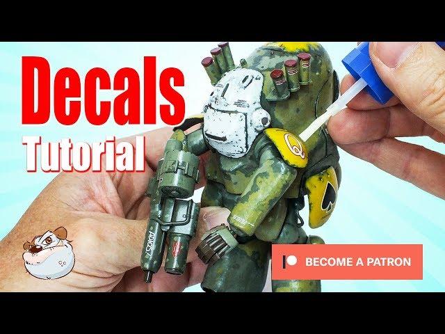 How to Gunpla Decal Tutorial Gundam and Maschinen Krieger Ma.K by Lincoln Wright