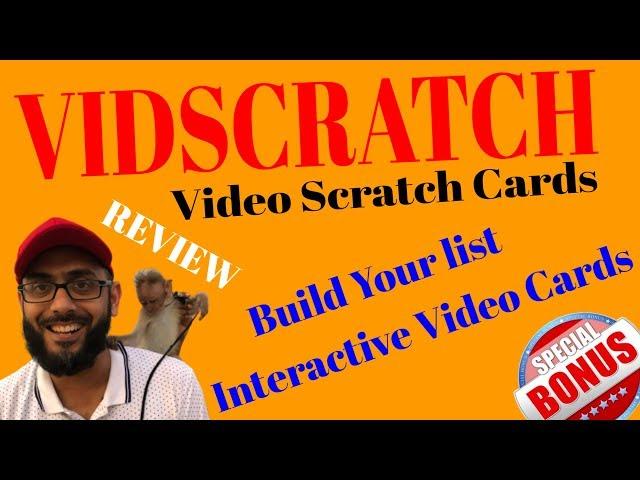 Vidscratch Review & Bonus  Build Your Email List with Video Scratch Cards GamificationVidscratch