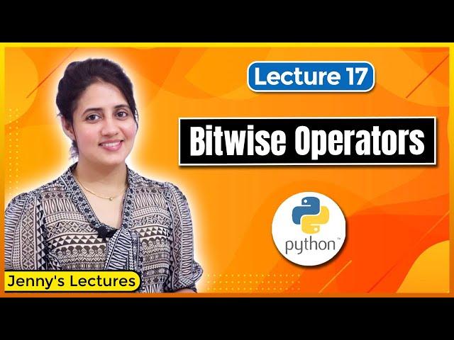 Operators in Python | Bitwise Operators | Python Tutorials for Beginners #lec17