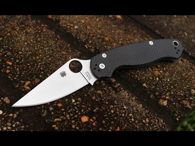 Knifeworks Exclusive Spyderco Paramilitary 2 with Carbon Fiber & CPM-M4