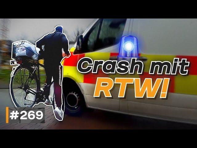 Unfälle, Radfahrer düst in RTW und Fangen spielen auf der Autobahn| #GERMAN #DASHCAM | #269