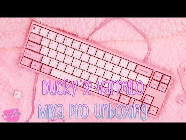 Ducky x Varmilo Miya Pro Sakura Edition Keyboard Unboxing