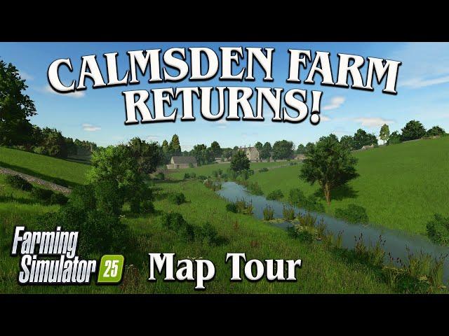 “CALMSDEN FARM” (IS IT BETTER?) CONSOLE MAP TOUR! ON Farming Simulator 25 (Review) PS5.