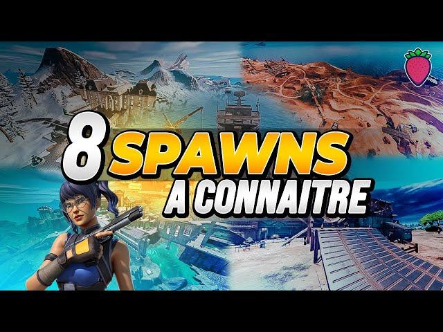 8 SPAWNS TRES FORT POUR LES TOURNOIS ET LA RANKED SUR FORTNITE - Focus sur des spawns peu contest