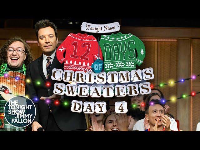 12 Days of Christmas Sweaters 2023: Day 4 | The Tonight Show Starring Jimmy Fallon