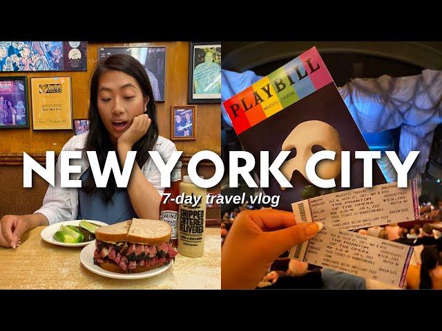 TRAVELLING TO NEW YORK CITY FOR A WEEK // Must-Eat Food, Must-See Musicals, and Must-Visit Sights