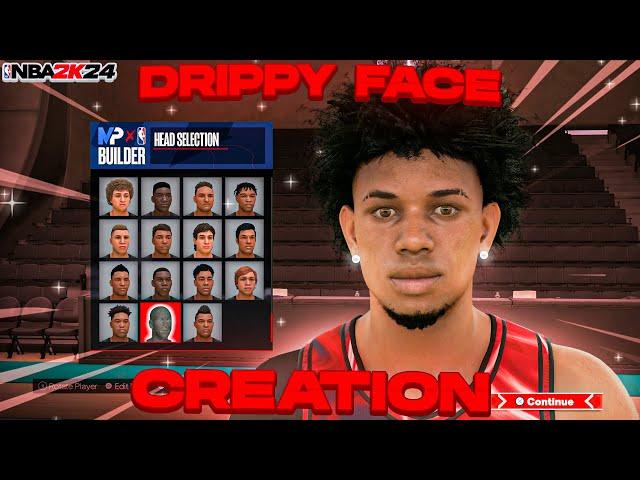 NBA 2K24 BEST DRIPPY FACE CREATION TUTORIAL | LOOK LIKE A COMP TRYHARD!! (Next-Gen)