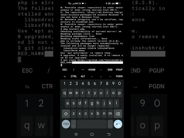 Cara Install dan Menggunakan RedHawk di Termux Android