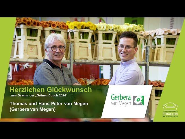 Preisträger der Grünen Couch 2024 - Gerbera van Megen