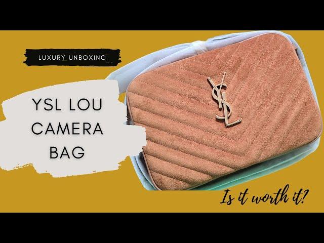 YSL LOU MEDIUM LOU MATELASSE  SUEDE BROWN - THE CAMERA BAG REVIEW | SweetMoLuxe