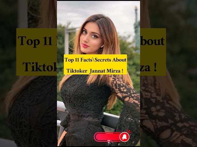 Top Secrets About Jannat Mirza Life || #jannatmirza #tiktoker