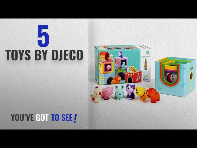 Top 10 Djeco Toys [2018]: Djeco Stackable Cubes, Topanifarm (12 pc)